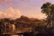 Frederic Edwin Church New England Scenery oil